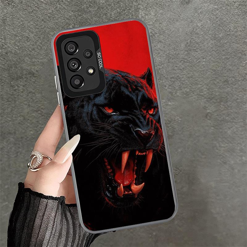Black Panther Cool Animal Shockproof Phone Case for Samsung A17 A16 A15 A14 A37 A57 A36 A56 A26 A35 A55 A25 A34 A54 A24 A13 A23