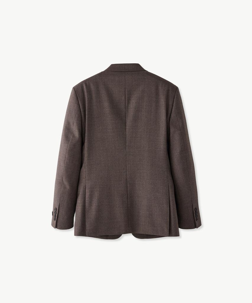 STCO Extra Fine Wool 49% Light Brushed Suit Jacket Two-Tone Brown (Classic Fit)_Ssjvd61Csh