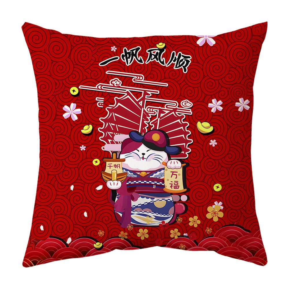 New Pillow Snake Big Red Festive Spring Festival Mascot Chinese Style Cushion New Pillow