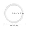 30Pcs Dreamcatcher Circle Kit 6Cm Smooth Plastic Rings White for DIY Wall Art Craft Projects Home Decor Accessories