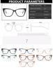 Trendy Lightweight TR90 TR90 Vintage Cat Eye Anti-blue Light Eyeglasses Spectacle Frame Frame Ladies Latest Ultra-light Frame Glasses