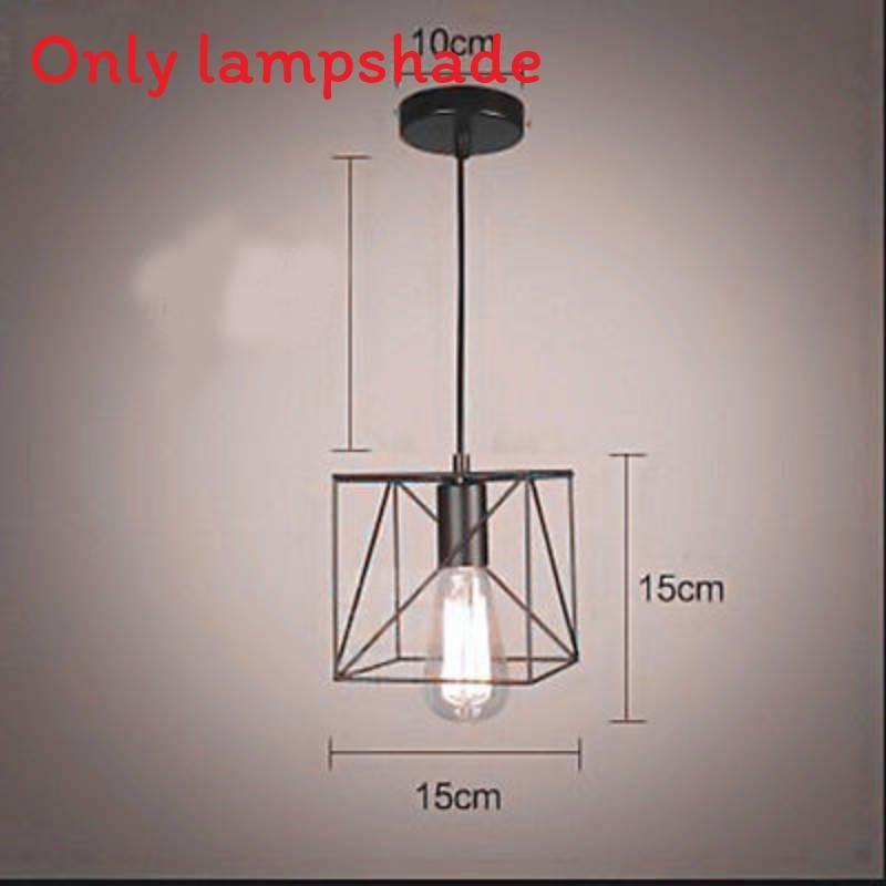 Chandelier Simple Fashion Retro Indoor Industrial Wind Bar Small Iron Lamps Cage