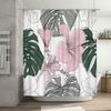 Modern Bathroom Shower Curtain Floral Design Waterproof Bath Decor Custom Size Print Polyester Fabric Decoration for Home Living