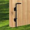 Gate Latch for Wooden Fence 12 Inch Heavy Duty Lock Hinges Gate Ground Latch for Pool Trailer Farm Child Boat Garden