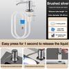 304 Stainless Steel Sink Soap Dispenser Rust-resistant Self-Priming Built In Soap Dispensers Brushed Nickel