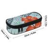 Stationery Pencil Case Large Capacity 300D Polyester Smooth Zipper with Mesh Pocket Removable Divider and Pen Slots for Boys Girls
