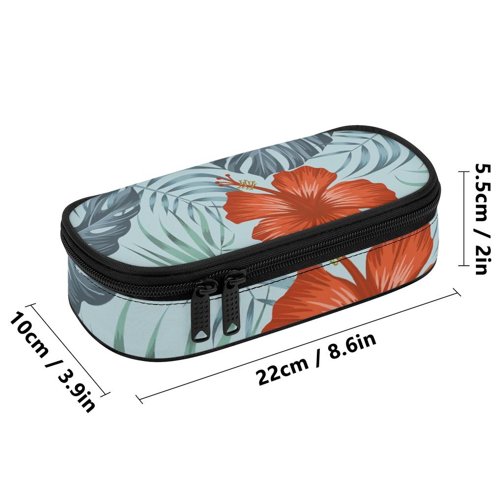 Stationery Pencil Case Large Capacity 300D Polyester Smooth Zipper with Mesh Pocket Removable Divider and Pen Slots for Boys Girls