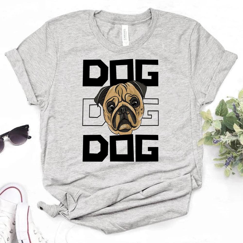 Pug Tshirts Women Summer T Shirt Female Anime Comic Clothing