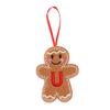 Gingerbread Man Ornaments Initial Alphabet Monogram Gingerbread Hanging Ornament Family Name Letter Xmas Tree Decor