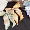 New Luxury Brand Model Small Silk Scarf for Women Hair Band Bag Handbag Handle Ribbon Scarf Neckerchief Headbands Choker
