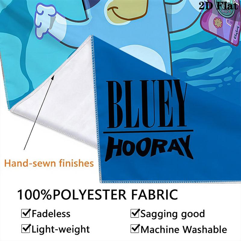 Bluey Wall Hanging Printed Fabric Blanket Decorative Tapestries for Bedroom Living Room Home Decor