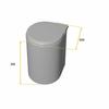 Poubelle ronde 13 L Dim 352 x 355 x 277 mm Plastique gris - EMUCA - 8035821