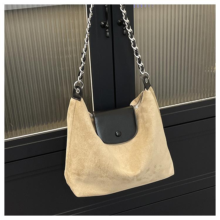 

New large-capacity commuter versatile fashion tote bag shoulder bag casual underarm bag women хакі