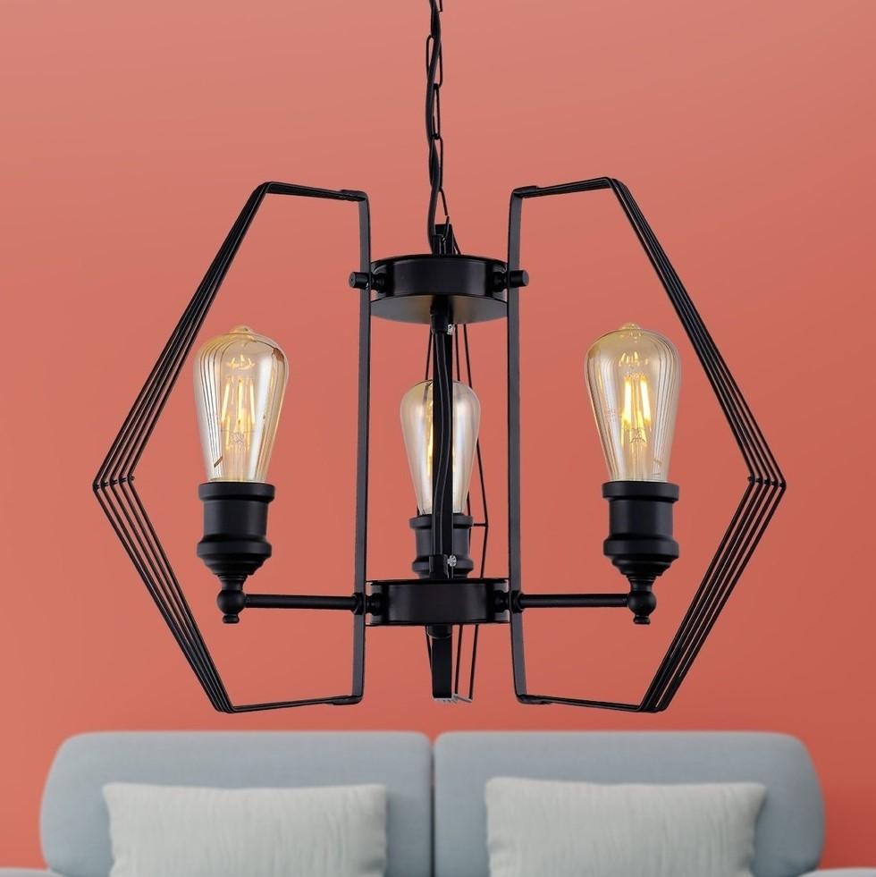 

Стильная и современная черная люстра Imera с 3 головками, декоративная лампа