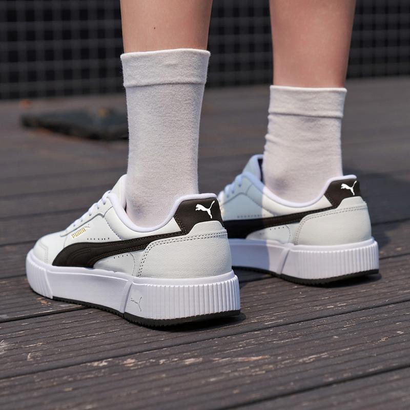 Puma Carina Comfortable Soft Durable Low-Top Sneakers Women Sneakers White 402637-02