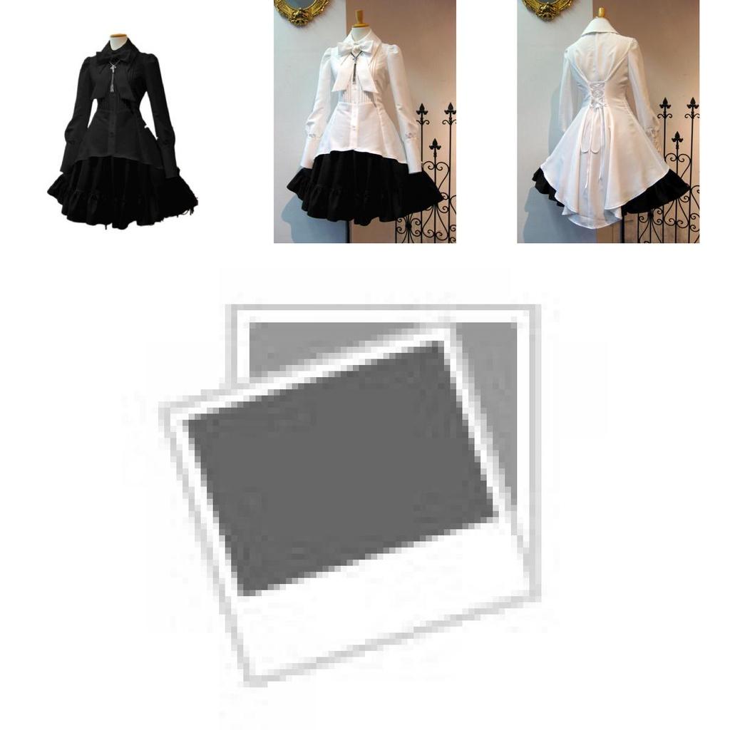 Elegant Women Gothic Vintage Dress Perfect For Victorian Cosplay And Lolita Ruffle Prom