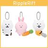 Little Cute Bear Chainsaw Backpack Carrot  Plush Toy Pendant Doll Keychain