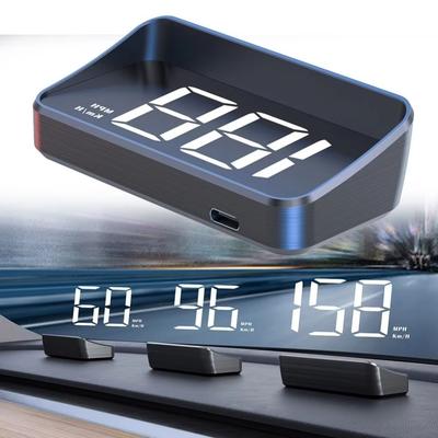 Durable KMH Head-Up Display Plug And Play Big Font HUD Speed Display ABS Windshield Projector For All Cars