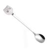 Cute Cat Spoon Stainless Steel Long Handle Spoon for Tea Coffee Ice Cream Dessert
