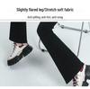 Women's High Waist Slimming Petite Micro Flare Denim Pants - Black, Autumn/Winter 2023 Collection