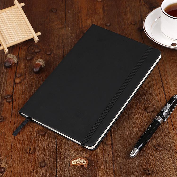 A5 A6 Hardcover Notebook Set | 8 Colors PU Leather Journal with Elastic Band | Portable Pocket Notepad for School & Office A6 чёрный