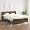 Vidaxl Continental Bed with Mattress, Brown, Fabric, 140X190 Cm