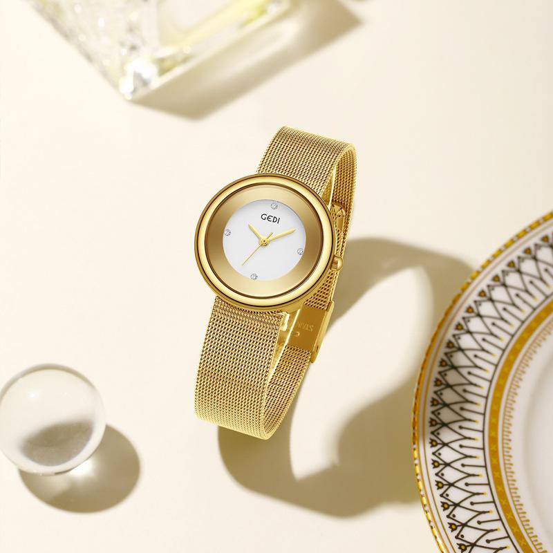 Premium Sense Mesh Strap Watch Women'S Niche Light Luxury Watch Women'S Waterproof Quartz Watch