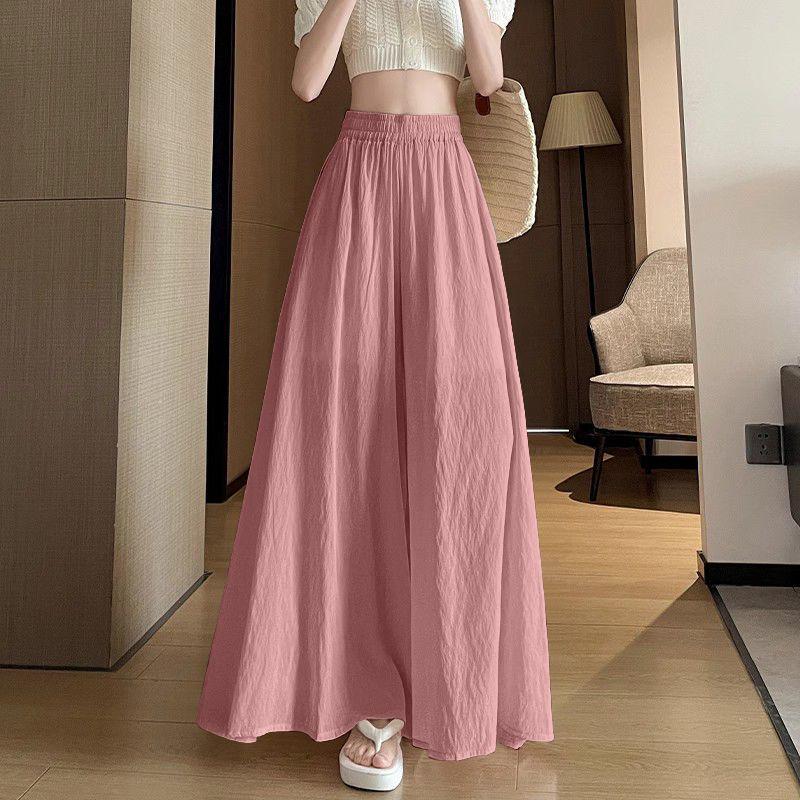 

Yamamoto Women s Summer 2026 Skirt-Pants: High-Waisted, Drapey, Petite, Casual, Loose-Fit, Wide-Leg. Available in Single or Two-Piece Set. 3XL (145-160 Jin)