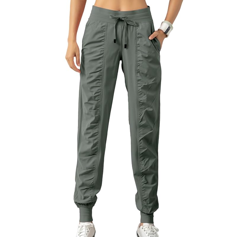 

[Precoco] jogger pants long pants training wear jersey gym wear simple pants leggings leggings pants Beautiful butt ladies khaki S