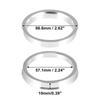 X Autohaux 2pcs OD 60.1 73.1 72.6mm To ID 57.1 56.1 64.1mm Aluminium Alloy Car Hub Centric Rings Wheel Bore Center Spacer Valve Stems 1