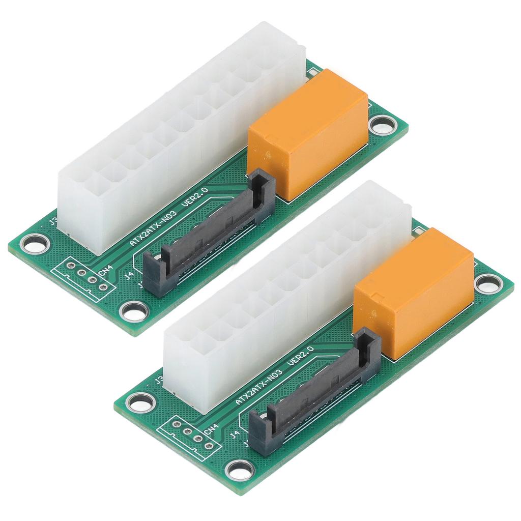 Dual Power Supply Sync Starter SATA Interface Dual PSU Adapter 24 Pin Dual Power Connector for BTC Miner