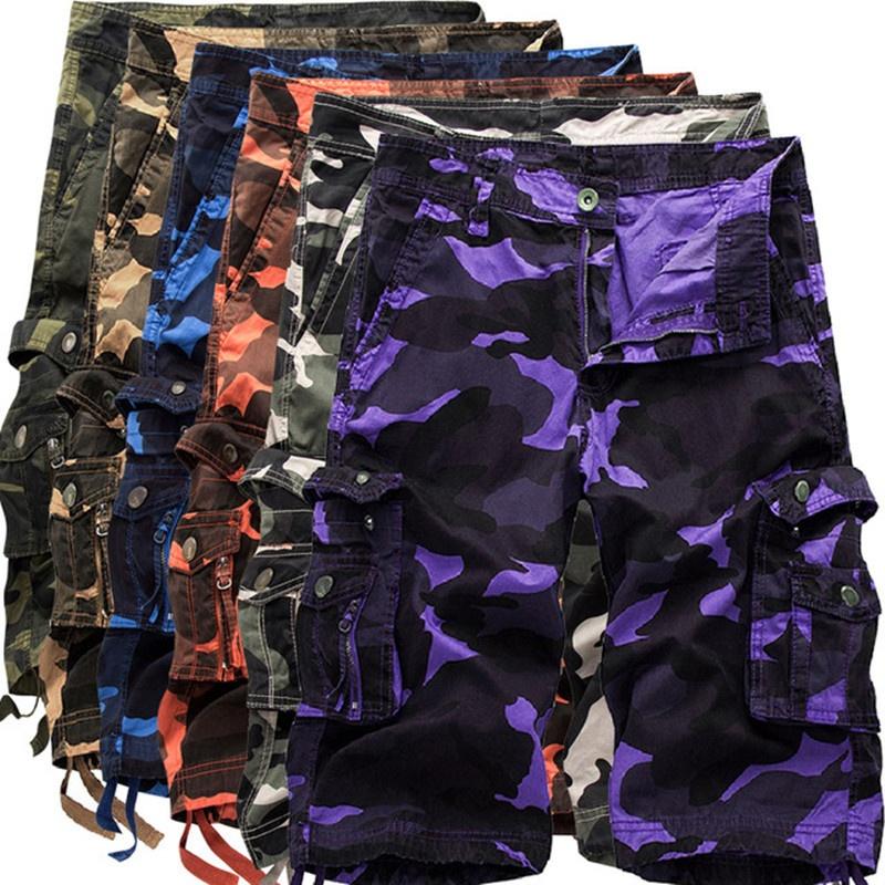 JAYSCE Mens Fashion Cargo Shorts 100%Cotton Casual Summer Work Sprots Pants Classic Short
