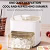 2-Layer One-touch Easy Release Homemade Ice Cube Tray Double Layer 48 Grid Home Ice Making Tool for Cocktail Coffee Beer Drinks
