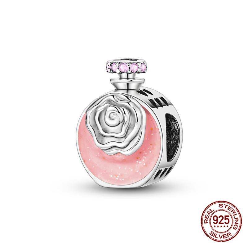 Compatible With Charm Bead Components Designed For Pandora Authentic Original Bracelets Do It Yourself Charming Women's Perfume Bead Component Copper