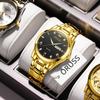 Men'S Fully Automatic Quartz Watch Luminous Waterproof Calendar Diamond-Encrusted Business Men'S Watch
