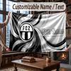 Custom Name Flannel Throw Blanket FC Zürich Pattern Warm Home Decoration