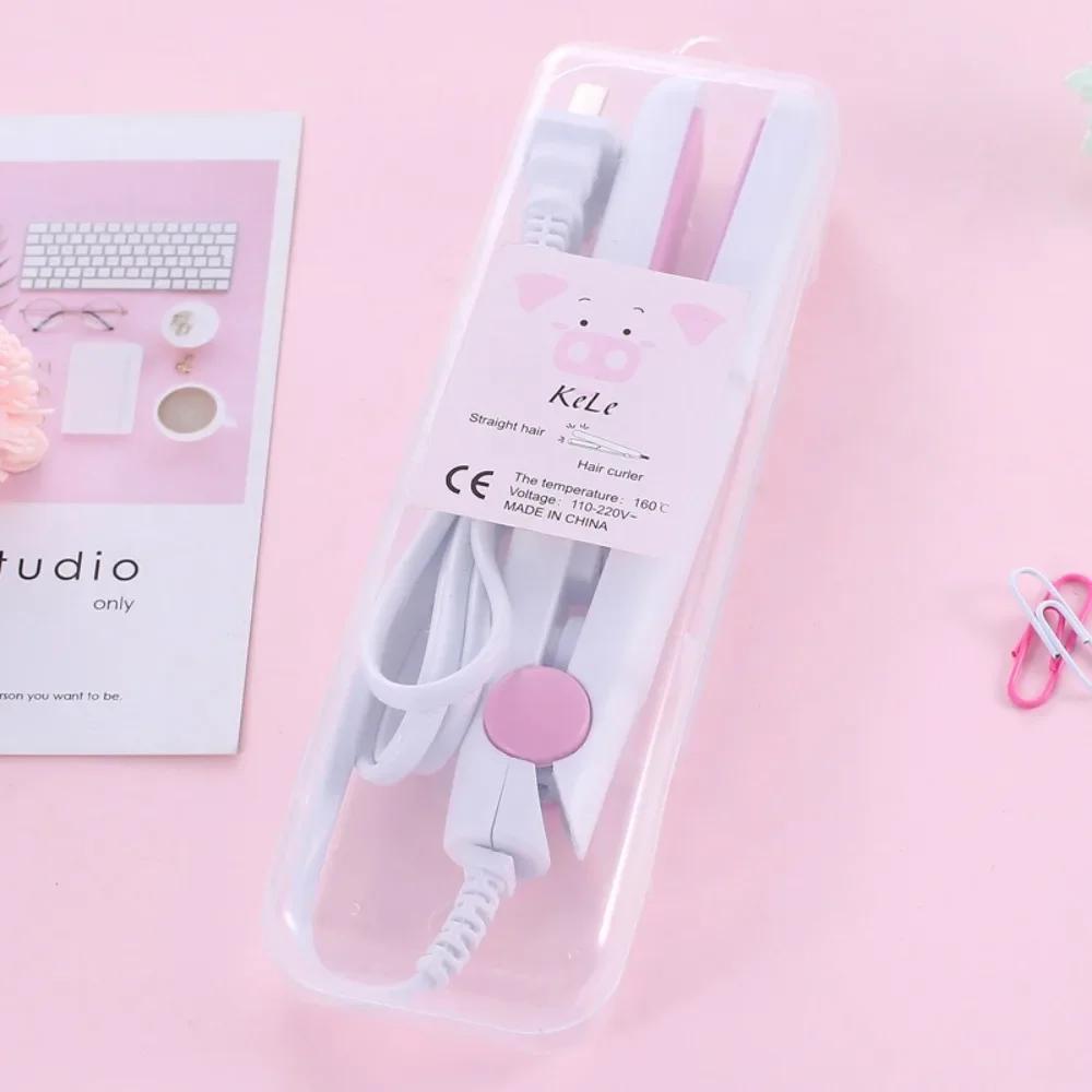 2in1 Hair Straightener Ceramic for Straightening and Curling Hair Travel Flat Iron Fast Heating Curling Iron for Short Fine Hair