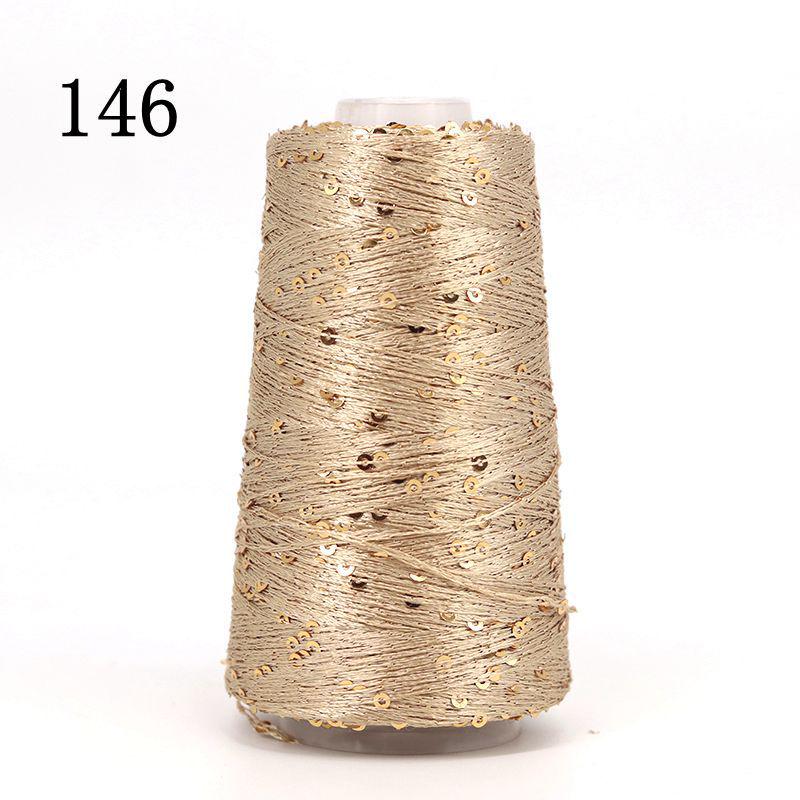 Sequin Cotton Yarn: 50g Fancy Skein for Hand & Machine Knitting