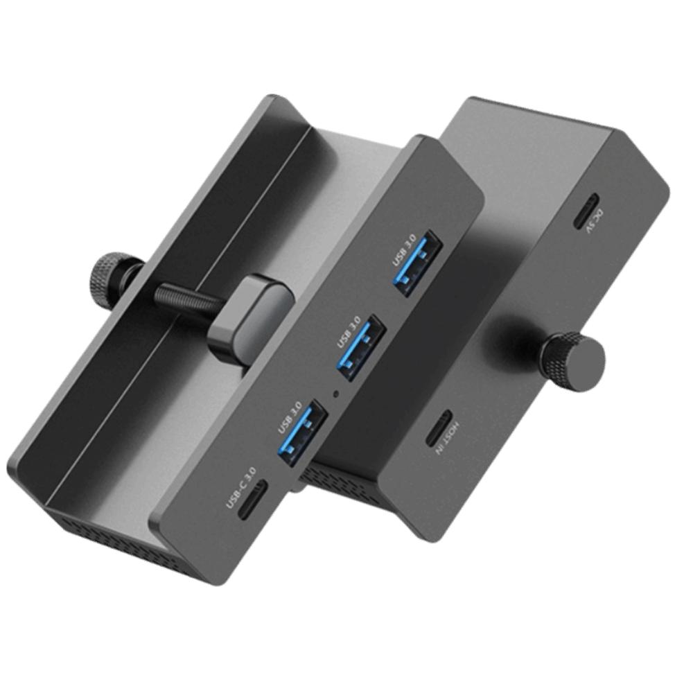 Power Supply USB HUB Clamp USB3.2/3.0/2.0 High Speed HUB Expansion Dock  External Connectivity