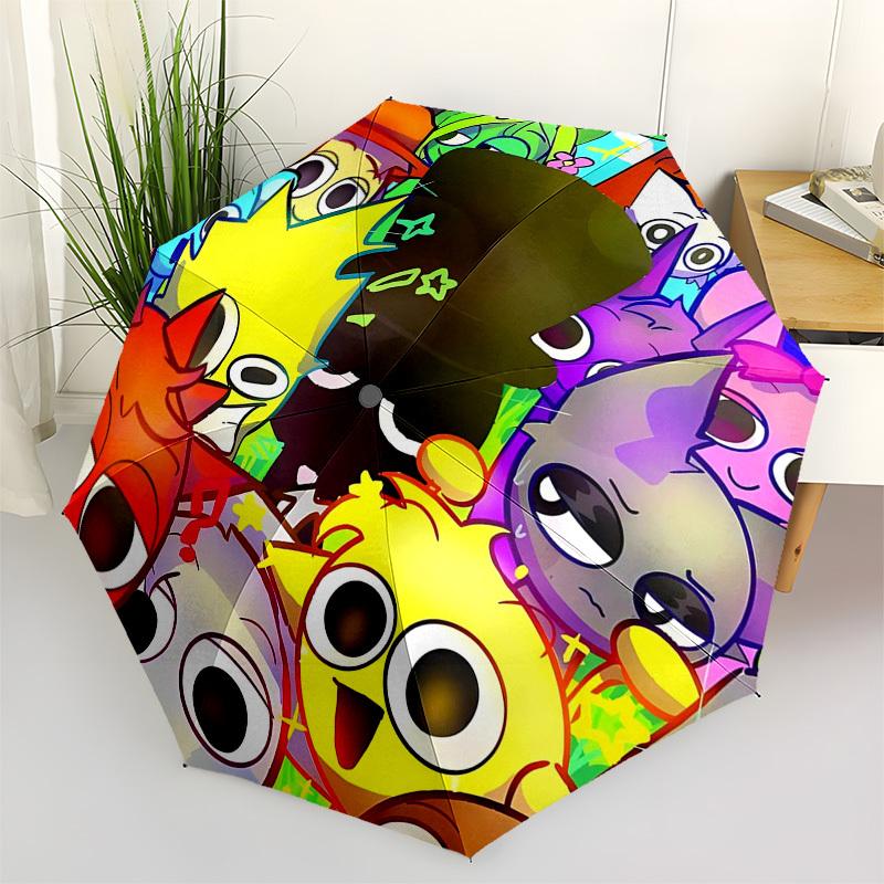 

Vibrant Colors Themed Automatic Opening and Closing Umbrella, Compact Travel Umbrella, Lightweight and Portable, Suitable for Beach Commutin