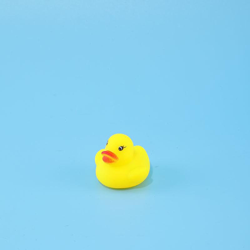 Silicone Baby Bath Toy: Squeaky Duck for Water Play