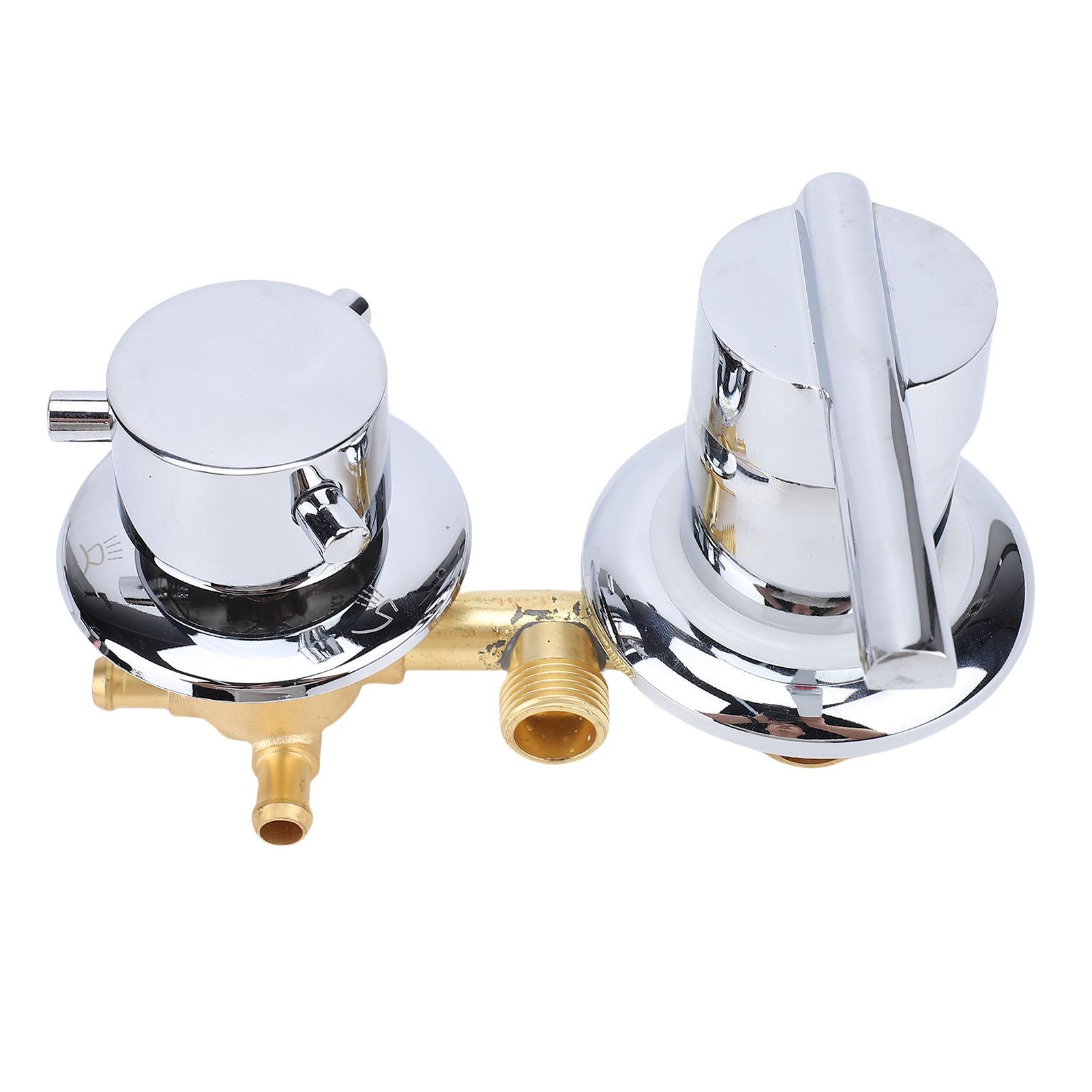 

Brass Mixing Diverter Valve G1Celsius2 Male Screw Cold Hot Shower Faucets Tap Temperature Mixer for Bathroom