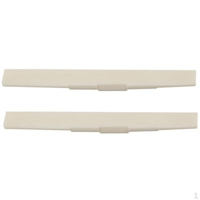 2x 80mm Beige Saddle Replacement for Classical Guitar Durable Quality