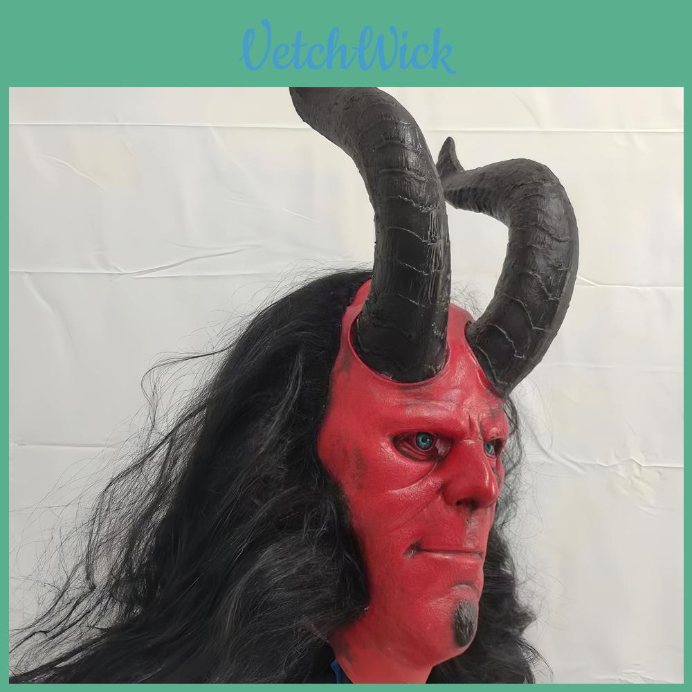 Hellboy Latex Mask For Halloween And Christmas Themed Events And Cosplay