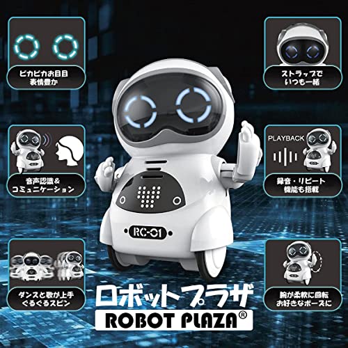 Mini Pocket Robot Toy for Kids, Authentic Japanese Product, Includes Japanese Instructions, Smart Communication, Dance, Music, English, Birthday Gift