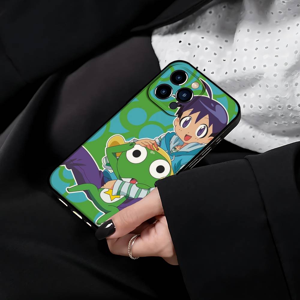 Funny Cartoon Keroro Gunsou Frog Phone Case For IPhone 17 15 Pro Max 14 Pro 12 11 13 Mini X XR XS 16 Plus SE Back Cover