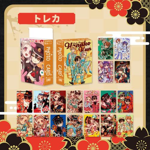 Toilet-Bound Hanako-kun Goods Lucky Bag Set: Acrylic Stand, 4 75mm Pin Badges, Keychain, Wall Hanging, 50 Stickers, 55 LOMO Cards, Gift, School Festiv