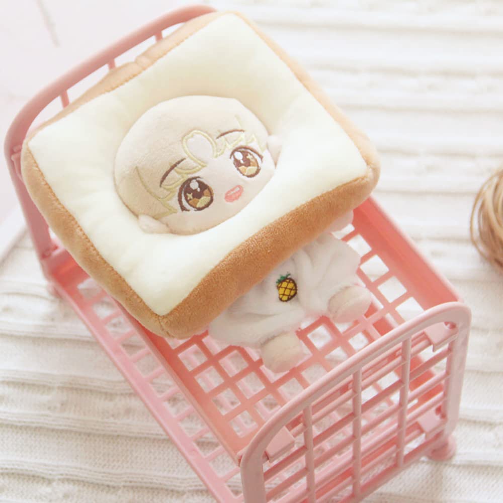 niannyyhouse 15cm Doll Headgear for Plush Dolls, Cotton Doll Stuffed Animal Hat, Toast Headgear (a, 15cm)