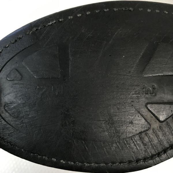 Buty robocze vintage z lat 80.-90. z neoprenową podeszwą i stalowym noskiem, rozmiar 27,5-28,5 cm, czarne buty wojskowe bojowe(UŻYWANY)