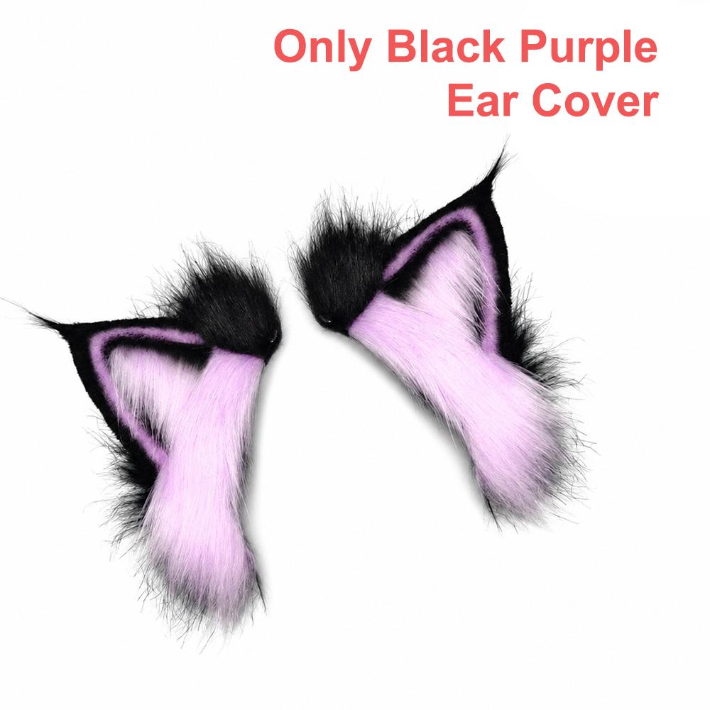 Fluffy Electric Fox Ear Headband Rechargeable Cosplay Headpiece Anime Accessories